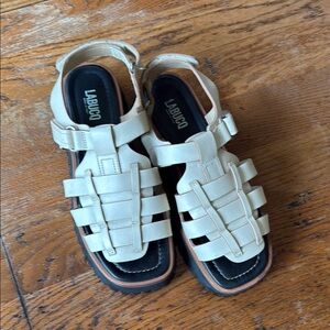 LABUCQ Cream Sandals